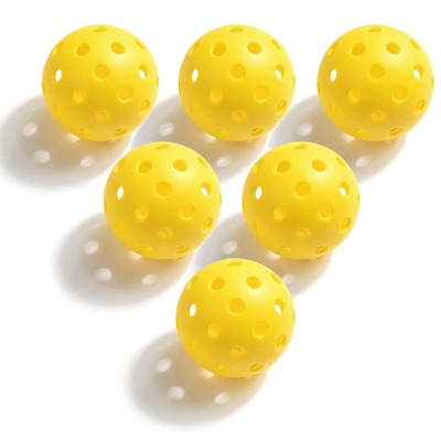 ピックルボール ボールセット 40穴 アウトドア用 6個入り グリーン